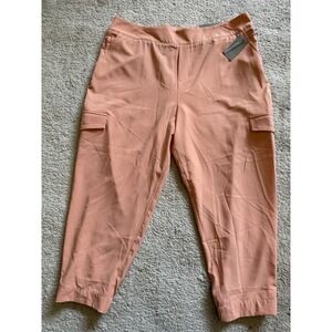 SOFT SURROUNDINGS Go Lively Jogger Peach  Cargo Ankle‎ Pants Women's Size PXL